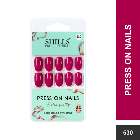 Shills Professional Glossy Solid Color Nails Oval(SPN527-SPN552)