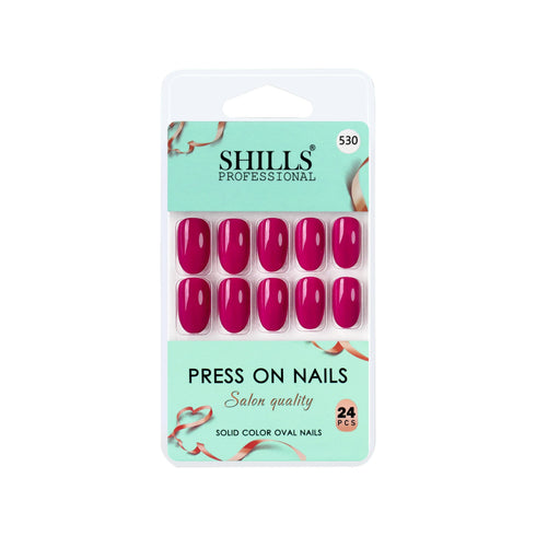 Shills Professional Glossy Solid Color Nails Oval(SPN527-SPN552)