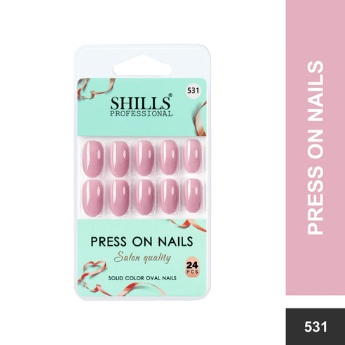 Shills Professional Glossy Solid Color Nails Oval(SPN527-SPN552)