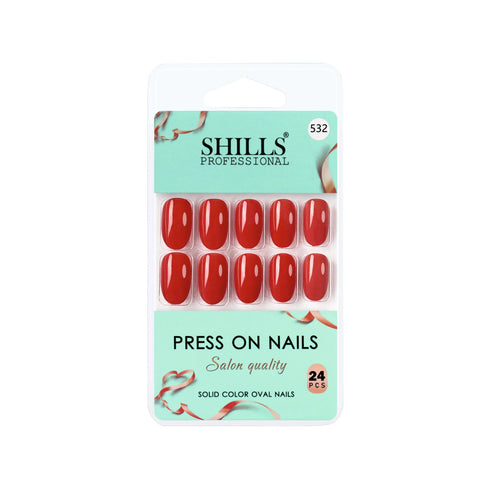 Shills Professional Glossy Solid Color Nails Oval(SPN527-SPN552)