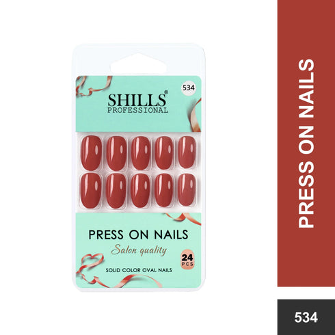 Shills Professional Glossy Solid Color Nails Oval(SPN527-SPN552)