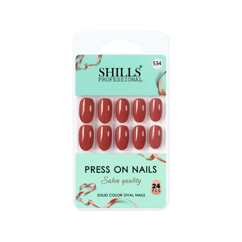 Shills Professional Glossy Solid Color Nails Oval(SPN527-SPN552)