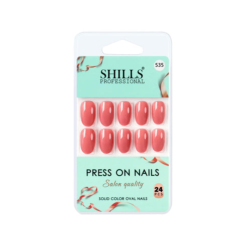 Shills Professional Glossy Solid Color Nails Oval(SPN527-SPN552)