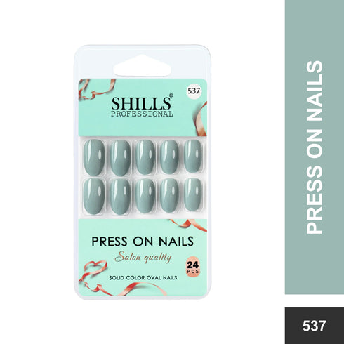 Shills Professional Glossy Solid Color Nails Oval(SPN527-SPN552)