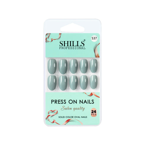 Shills Professional Glossy Solid Color Nails Oval(SPN527-SPN552)