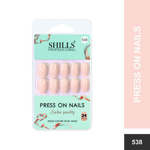 Shills Professional Glossy Solid Color Nails Oval(SPN527-SPN552)