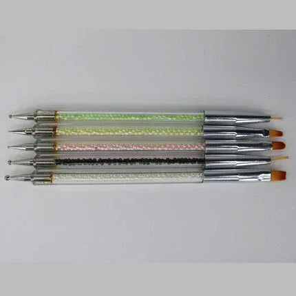 Shills Professional 2IN1 Nail brush&dotting Tool 5Pcs SPN-6176