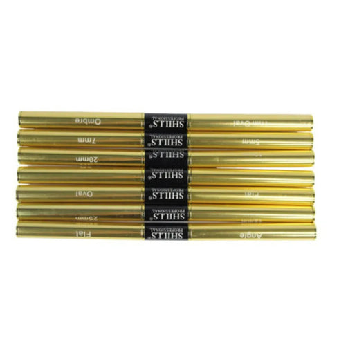 Shills Professional Nail Art Brush Set Golden