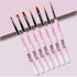 Shills Professional Nail Art Brush Set 7 Pcs Pink