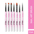 Shills Professional Nail Art Brush Set 7 Pcs Pink