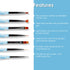 Shills Professional Nail Art Brush Set 7 Pcs Sky Blue