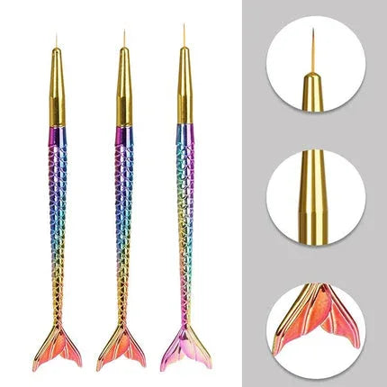 Shills Professional Fish Shape Liner Brush 3Pcs