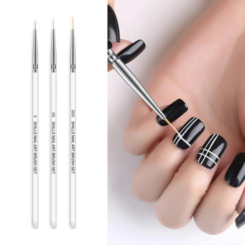 Shills Professional Nail Art White Brush