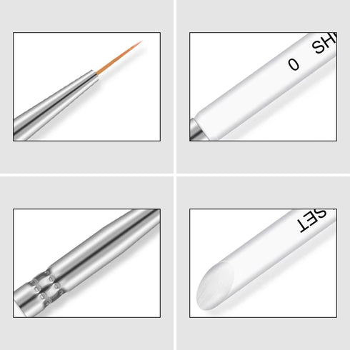 Shills Professional Nail Art White Brush