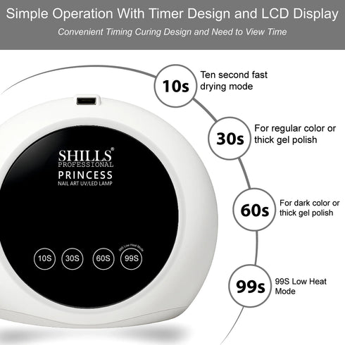 Shills Professional Princess Nail Uv/Led Lamp