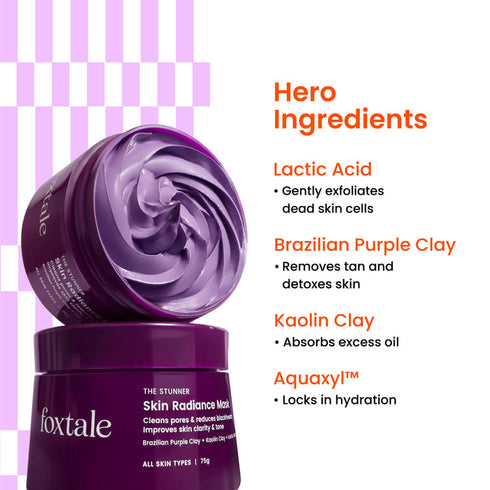 FoxTale Skin Radiance De-Tan Mask