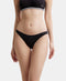 Jockey Cotton Low Waist Bikini With Concealed Waistband | Black