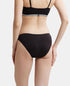Jockey Cotton Low Waist Bikini With Concealed Waistband | Black