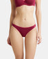 Jockey Pack of 2 Cotton Low Waist Bikini With Concealed Waistband | Beet Red & Black