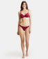 Jockey Pack of 2 Cotton Low Waist Bikini With Concealed Waistband | Beet Red & Black