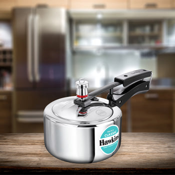 Hawkins Induction Classic Tri Ply Stainless Steel 1.5 Litre Tri-ply Stainless Steel Pressure Cooker