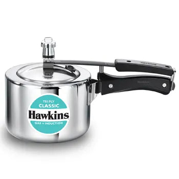 Hawkins Induction Classic Tri Ply Stainless Steel 2 Litre Tri-ply Stainless Steel Pressure Cooker