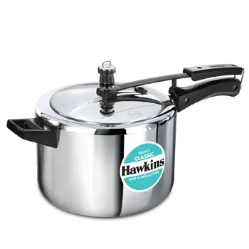 Hawkins Induction Classic Tri Ply Stainless Steel 5 Litre Tri-ply Stainless Steel Pressure Cooker