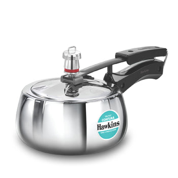 Hawkins Induction Contura Tri Ply Stainless Steel 1.5 Litre Tri-ply Stainless Steel Pressure Cooker