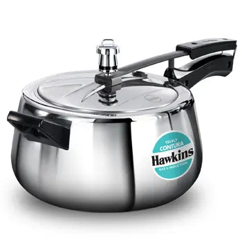 Hawkins Induction Contura Tri Ply Stainless Steel 5 Litre Tri-ply Stainless Steel Pressure Cooker
