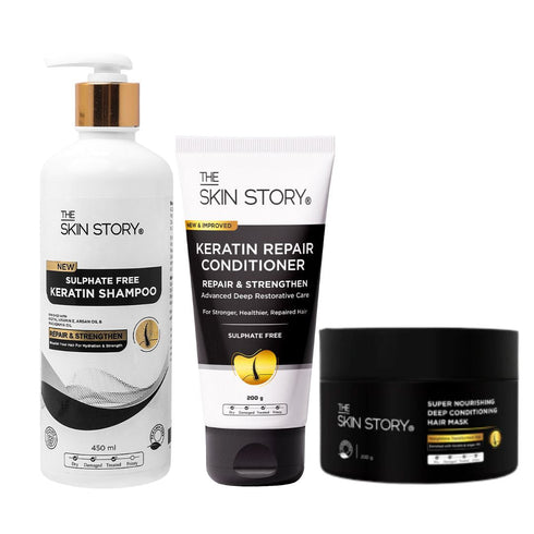 The Skin Story Sulphate Free Hair Repair Trio with Spa Hair Mask