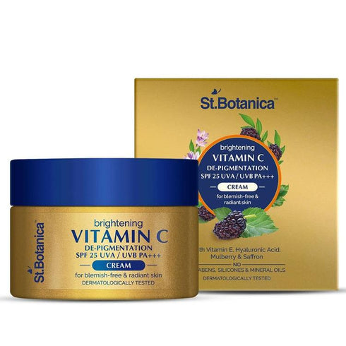 St Botanica Vitamin C E and Hyaluronic Acid Depigmentation Cream 50g
