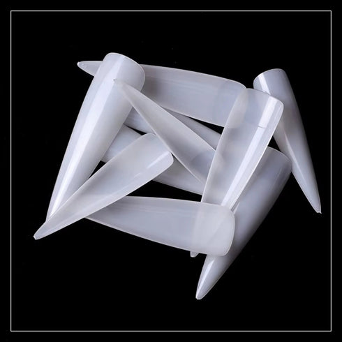 Shills Professional PKT 500pcs Stiletto Tips Natural