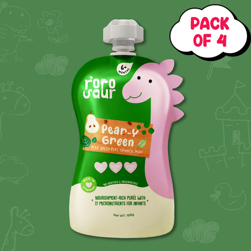 Rorosaur Pear-Y Green Baby Puree