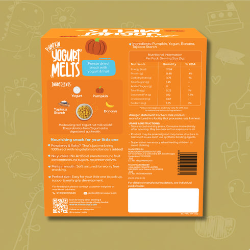 Rorosaur Pumpkin Yogurt Melts