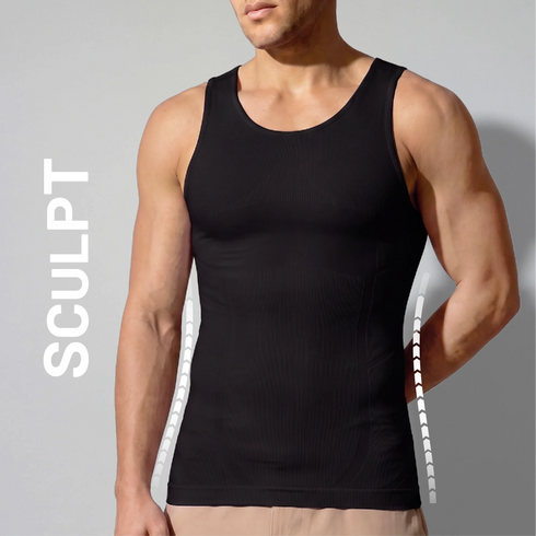 XYXX Sculpt Shapewear Vest - Pitch Black