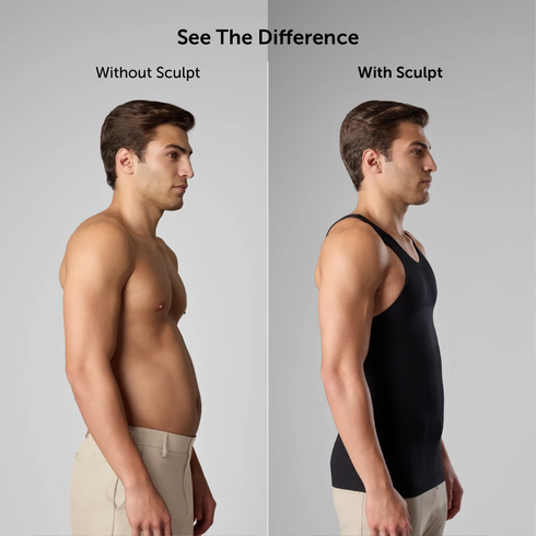 XYXX Sculpt Shapewear Vest - Pitch Black