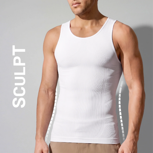 XYXX Sculpt Shapewear Vest - Polar White