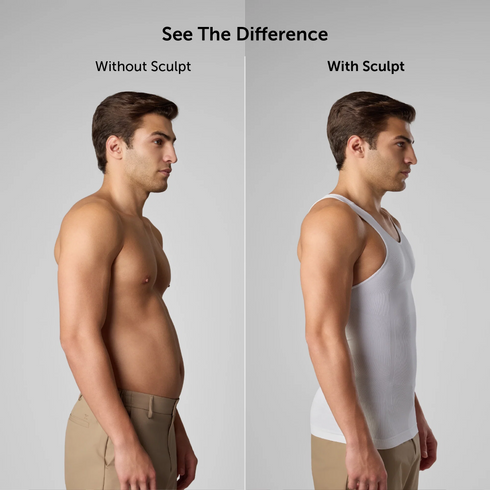 XYXX Sculpt Shapewear Vest - Polar White