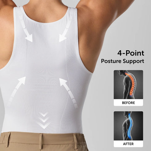 XYXX Sculpt Shapewear Vest - Polar White