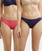 Jockey Medium Coverage Cotton Bikini With Concealed Waistband | Solid Assorted | Pack of 2