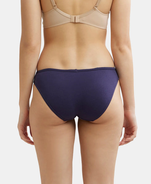 Jockey Medium Coverage Cotton Bikini With Concealed Waistband | Solid Assorted | Pack of 2