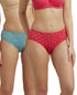 Jockey High Coverage Cotton Hipster With Concealed Waistband | Assorted Prints | Pack of 2