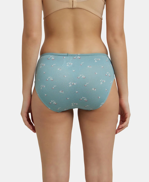 Jockey High Coverage Cotton Hipster With Concealed Waistband | Assorted Prints | Pack of 2