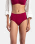 Jockey Cotton Period Panty with Leak Proof Inner Absorbent Layer | Black & Beet Red | Pack of 2