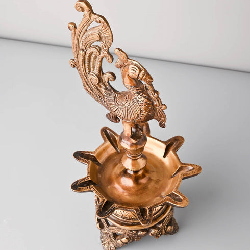 Samskara Home Saarang Peacock Oil Lamp