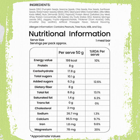 Sabala Millets Millets & Moringa Meal Bar