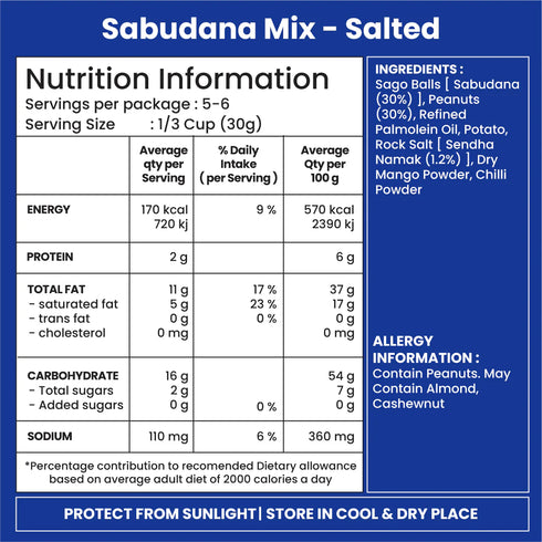 Jabsons Foods Salted Sabudana Mix
