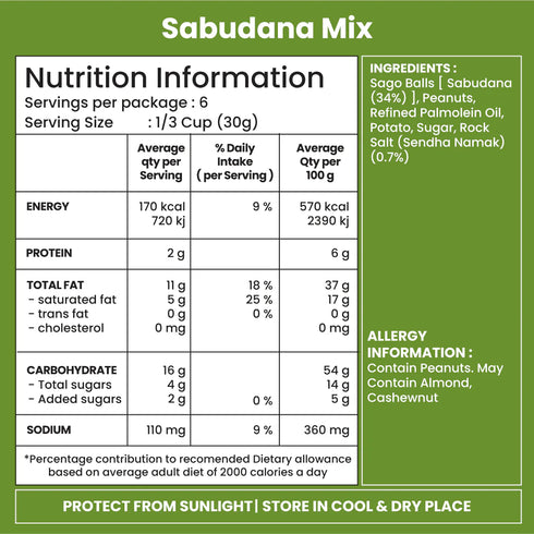 Jabsons Foods Sabudana Mix