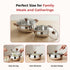 Vinod Stainless Steel Aroma Insulated Casserole with Glass Lid and Wooden Knob Set of 2 Pcs Capacity 750 ml and 1250 ml