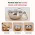 Vinod Stainless Steel Montero Insulated Casserole with Glass Lid and Steel Knob 500 ml PUF Coated High Quality Stainless Steel Mirror Finish